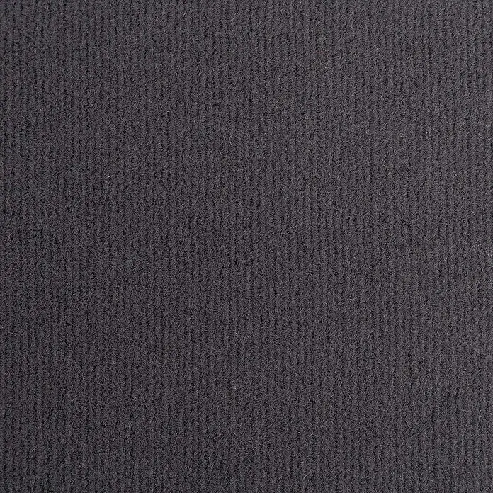 Bricoflor Teppichboden Meterware 4,5x4m, Velours uni, dunkel-grau anthrazit - Velours, 100 % Polyamid (PA), dunkel-grau anthrazit - Dunkelgraue, vertikal gerippte Teppichtextur.