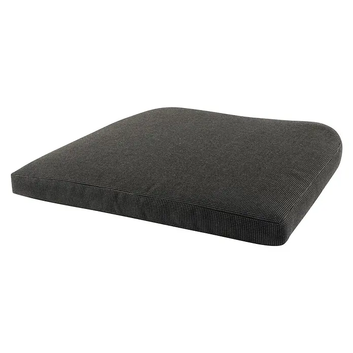Ebuy24 Sitzauflage Aviol - 1 Stk., L x B x H: 48 x 5 x 48 cm, Polyester, Dunkelgrau - Dunkelgraues Stoffkissen mit dezenter Punktstruktur, geeignet für Stühle.