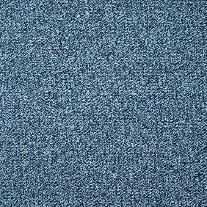 Bricoflor Teppichboden Meterware Schlinge meliert, blau grau, 250 x 400 cm - Breite: 400 cm, Schlinge, 100 % Polyamid (PA), blau grau - Strukturierte blau-graue Teppichoberfläche.