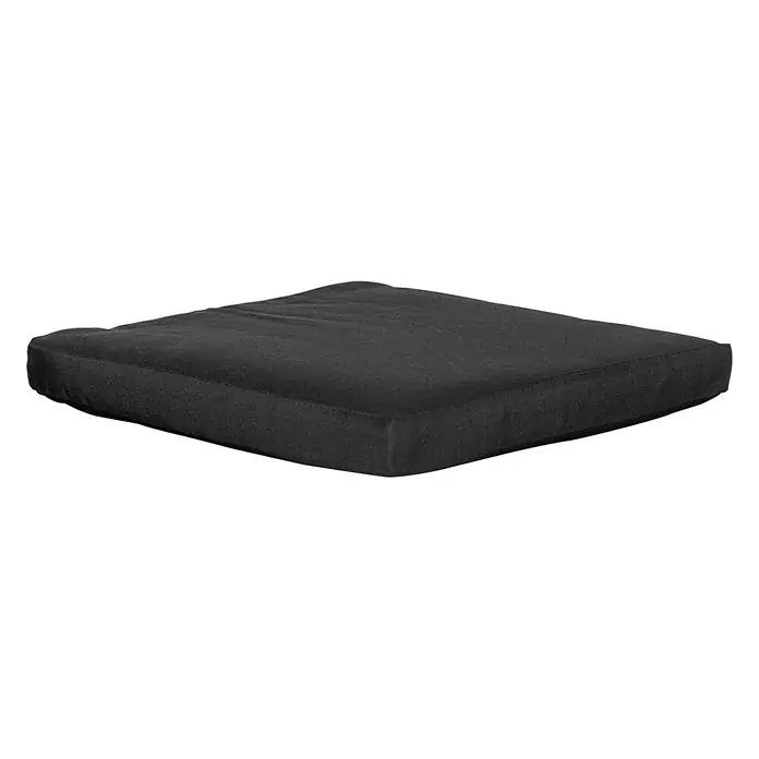 Ebuy24 Sitzauflage Alture - 1 Stk., L x B x H: 42 x 42 x 5 cm, Polyester., Schwarz - Schwarzes Sitzkissen aus Stoff mit weicher Textur.