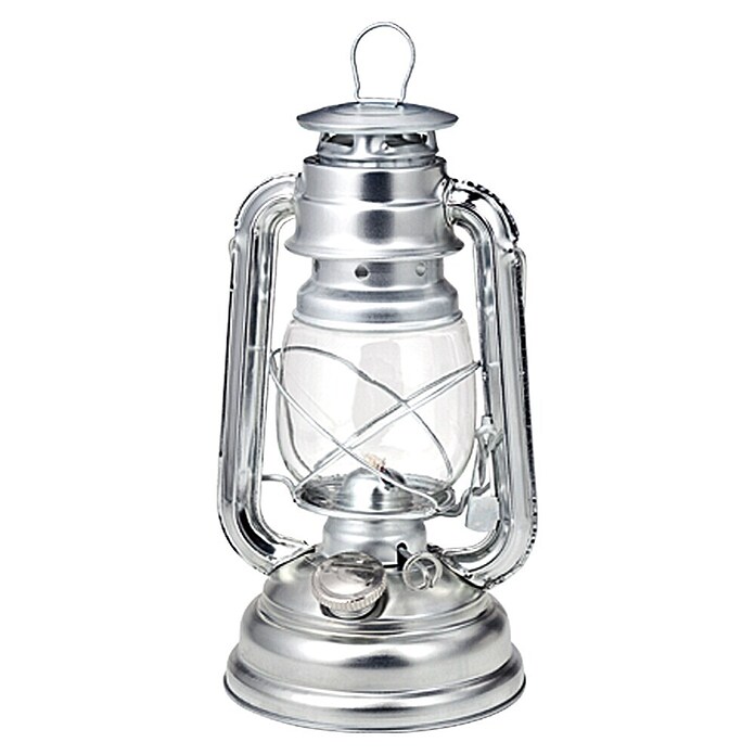 Olielamp (Zilver, Hoogte: 25 cm)