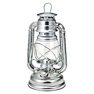 Öl-Lampe (Silber, Höhe: 25 cm)