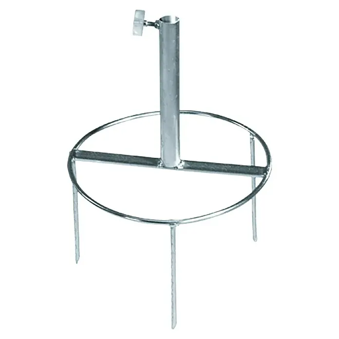 Doppler Rasendorn - Für Rohrdurchmesser: 22 mm - 25 mm, Stahl - Metallschirmständer mit Erdspießen für sicheren Halt im Außenbereich, ideal für Sonnenschirme auf Rasen oder im Garten.