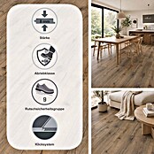 Egger Laminat NatureSense (Parkett Eiche dunkel, Landhausdiele, 1 292 x 193 x 8 mm) | BAUHAUS