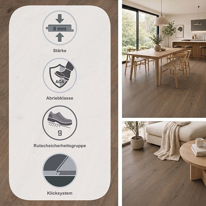 Egger Laminat NatureSense (Murom Eiche natur, Landhausdiele, 1 292 x 193 x 8 mm) | BAUHAUS