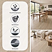 LOGOCLIC Aquaprotect Laminat Nature Oak (Nature Oak, Landhausdiele, 1 288 x 195 x 8 mm) | BAUHAUS