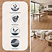 LOGOCLIC Aquaprotect Laminat Sunset Oak (Sunset Oak, Landhausdiele, 1 288 x 195 x 8 mm) | BAUHAUS