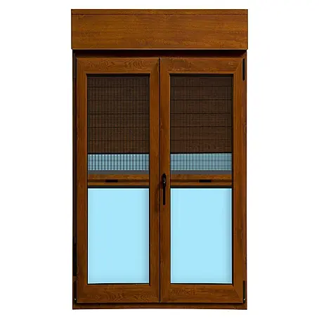 Balconera de PVC practicable-oscilobatiente