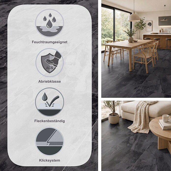 LOGOCLIC Aquaprotect Laminat Pure (Pure, 638 x 330 x 8 mm) | BAUHAUS
