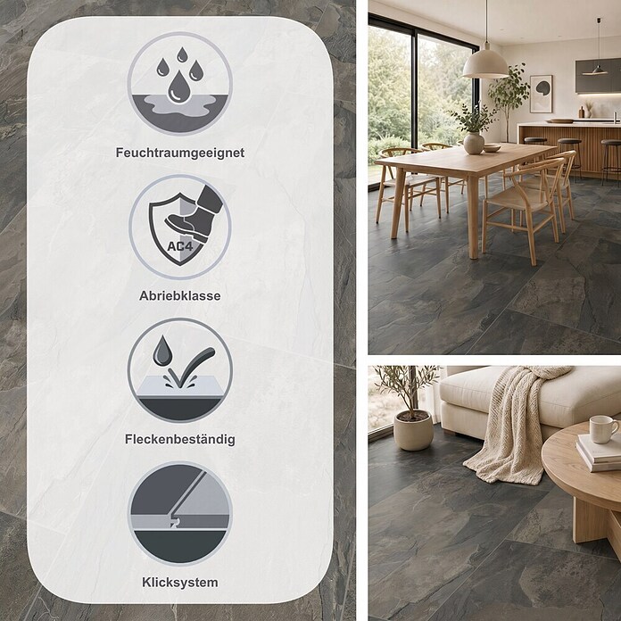 LOGOCLIC Ceramico Laminat Silent (Silent, 638 x 330 x 8 mm) | BAUHAUS