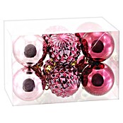 Weihnachtskugel Box (Durchmesser: 4 cm, Kunststoff, Rosa, 12 Stk.) | BAUHAUS
