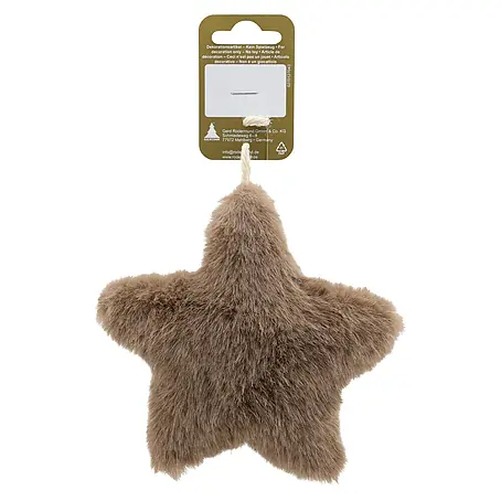 Christbaumschmuck Stern aus Plüsch