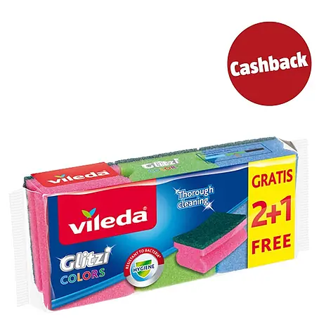 Vileda Glitzi Topfreiniger Colors 2+1