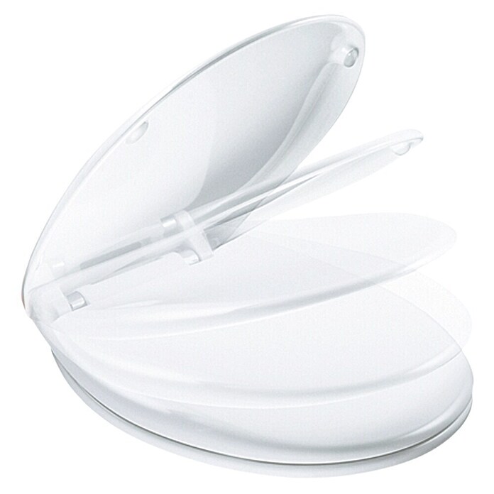Poseidon Toiletzitting Florence (Wit, Duroplast, Softclose)