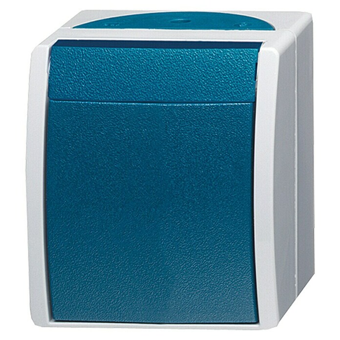 Busch-Jaeger Ocean Aan/uit wisselschakelaar (Blauwgroen, Opbouw, IP44)