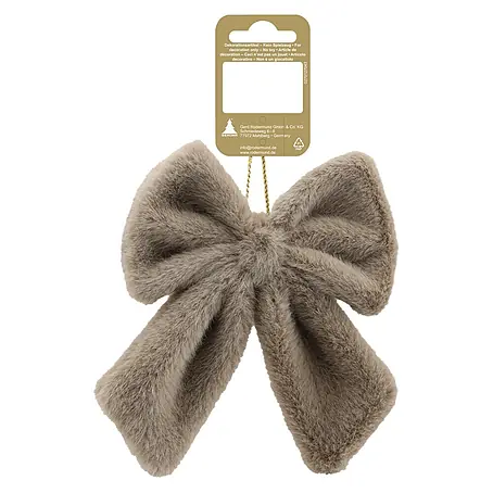 Christbaumschmuck Schleife aus Plüsch