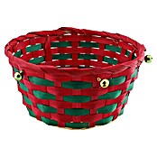 Korb rund Bambus (Ø x H: 20 x 10 cm, Bambus, Rot, Grün) | BAUHAUS