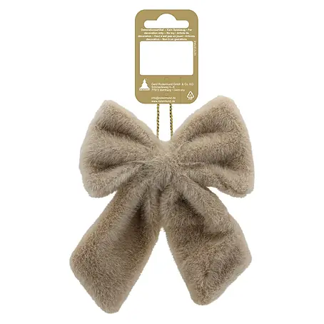 Christbaumschmuck Schleife aus Plüsch