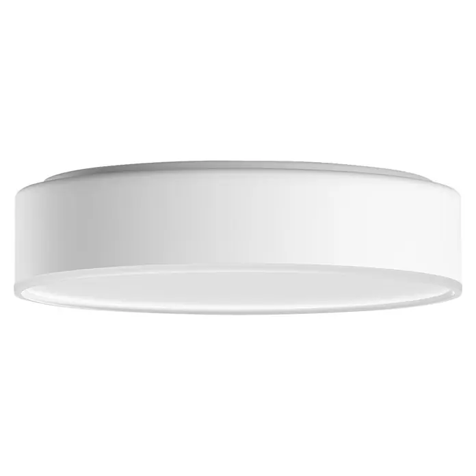 Philips Hue LED-Deckenleuchte rund - 9,6 W, Ø x H: 26,1 x 6,6 cm, Weiß, Kaltweiß - Weißes rundes LED-Deckenlicht zur Aufputzmontage mit glattem Diffusor.
