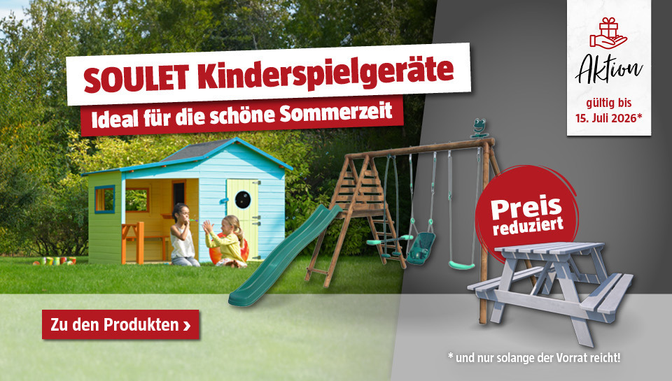 Aktion Soulet Kinderspielgeräte preisreduziert