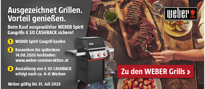 Weber Sommer Cashback Aktion 2026