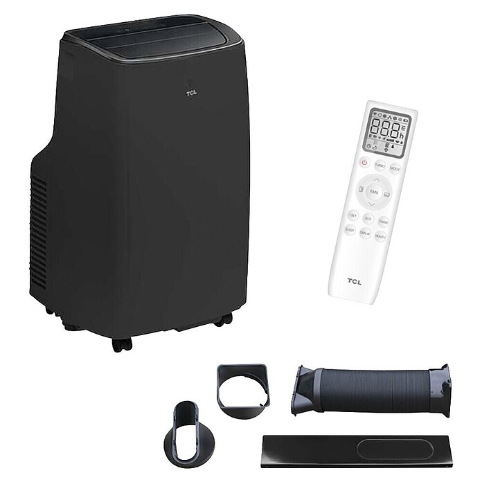 TCL Mobiles Klimagerät PDL-Serie (2 600 W, Raumgröße: 26 m², Schwarz) | BAUHAUS
