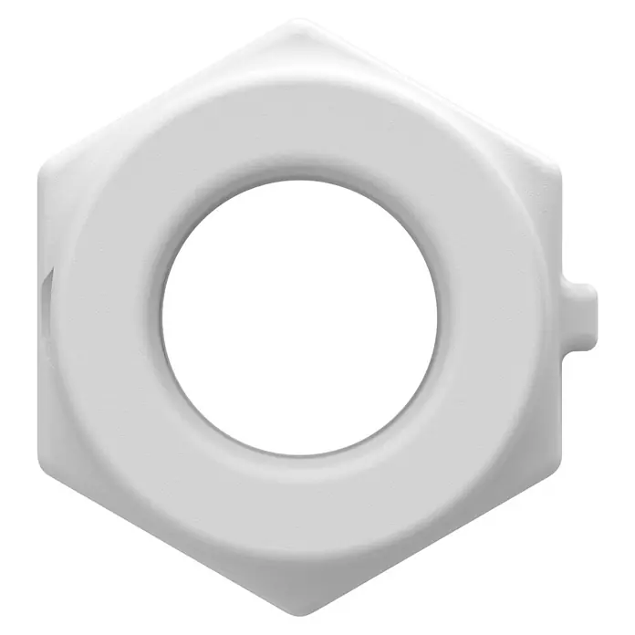 Homematic IP Adapter Knaufzylinder Türschlossantrieb EVVA, CES - Passend für: Knaufzylinder der Hersteller EVVA, CES - Weiße Sechskant-Kunststoff-Sicherungsmutter.