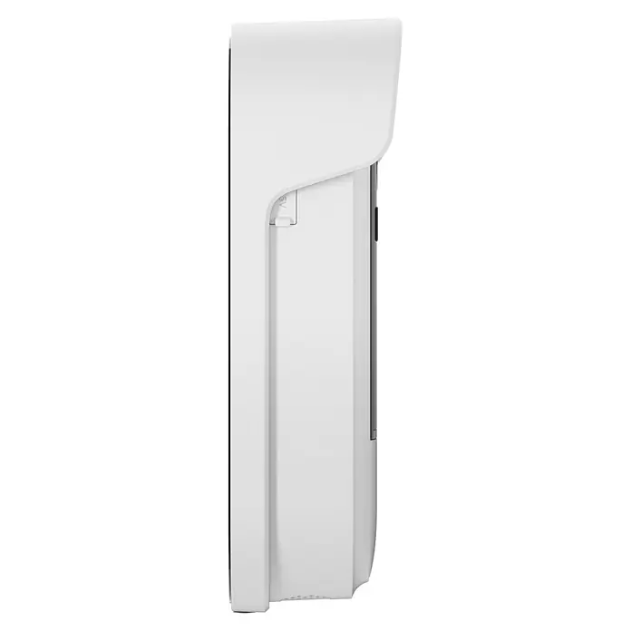 Homematic IP Türklingel mit Kamera Smart Home HmIP-CODB - Weiß - Weißer automatischer Spender in Seitenansicht mit schlankem Design und Ausgabedüse.