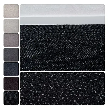 Bricoflor  Teppichboden Meterware Velours gemustert, anthrazit schwarz, 250 x 400 cm