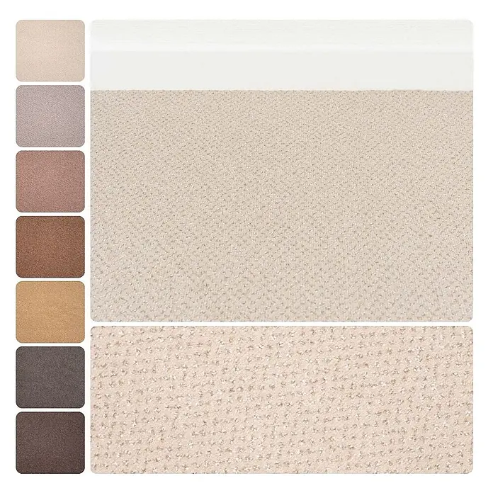 Bricoflor Teppichboden Meterware 8,5x4m, Velours gemustert, hell-beige - Velours, 100 % Polyamid (PA), hell-beige - Strukturierte Teppichmuster in einer Palette neutraler Beige-, Braun- und Grautöne.