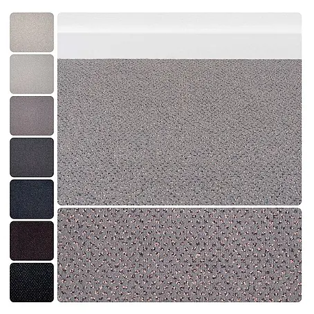 Bricoflor  Teppichboden Meterware Velours gemustert, grau, 500 x 400 cm