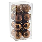Christbaumkugel-Mix (Durchmesser: 3 cm, Kunststoff, 16 Stk., Braun) | BAUHAUS