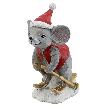 Geroma  Dekofigur Maus auf Skiern