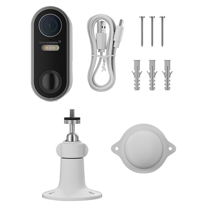 Homematic IP Außenkamera Akku Smart Home HmIP-COR (Weiß, Erfassungswinkel: 110 °) | BAUHAUS