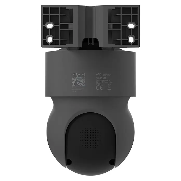 Homematic IP Außenkamera Smart Home HmIP-CO - Anthrazit - Dunkelgraue Überwachungskamera für den Außenbereich mit integrierter Montagehalterung.