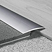 LOGOCLIC Übergangsprofil (Edelstahl matt, 1 m x 60 mm x 5 mm, Montageart: Kleben)
