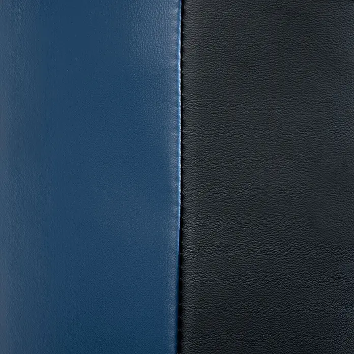Sportnow Boxsack - Ø x L: 48 x 55 cm, Schwarz, Grau - Blaue und schwarze strukturierte Materialplatten, durch eine Mittelnaht verbunden.