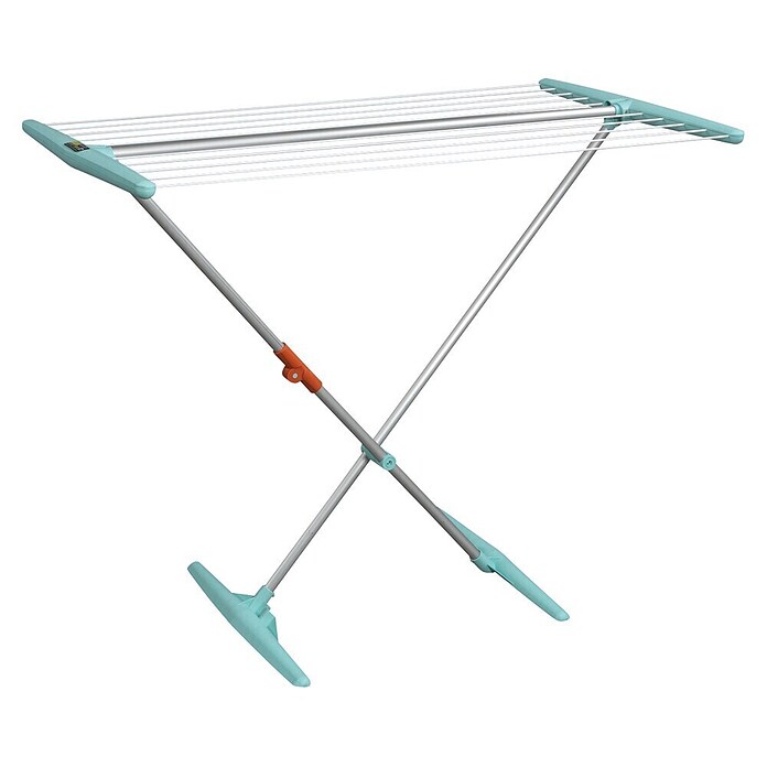 Juwel Stand-Wäscheständer SuperDry Basic Alu (Länge Wäscheleine: 11 m, L x B x H: 118 x 58 x 8,4 cm, Mint) | BAUHAUS