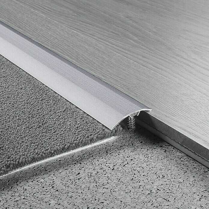 LOGOCLIC Anpassprofil (Edelstahl matt, 0,9 m x 37 mm, Montageart: Schrauben)