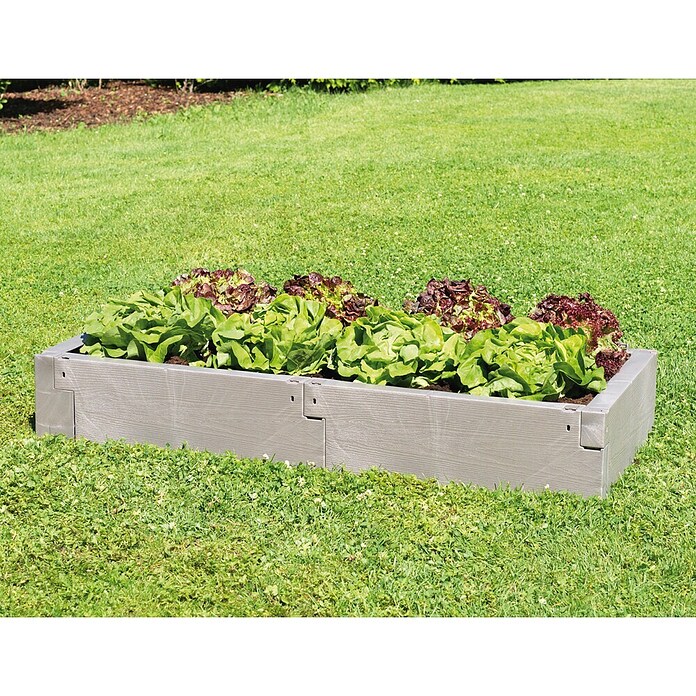 Juwel Hochbeet Timber (130 x 60 x 20 cm, Kunststoff)