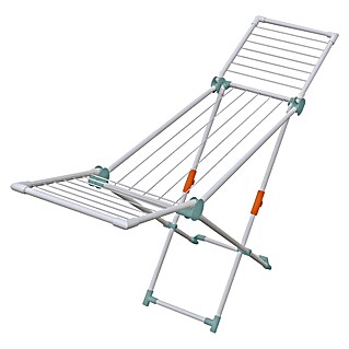 Juwel Flügel-Wäscheständer SuperDry Mini (Länge Wäscheleine: 12 m, L x B x H: 104,7 x 41,9 x 7,9 cm, Obsidian Grey)