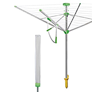 Juwel Wäschespinne Novaplus 600 Lift (Länge Wäscheleine: 51 m, Geeignet für Anzahl Waschmaschinenfüllungen: 5 Stk. - 6 Stk.)