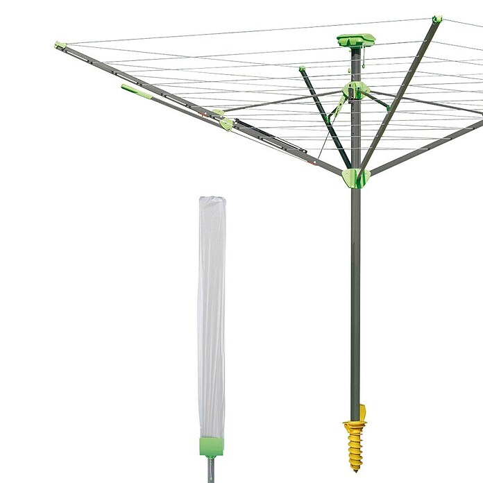 Juwel Wäschespinne Nova Plus Evolution Lift (Länge Wäscheleine: 51 m, Belastbarkeit: 5 - 6 Waschmaschinenfüllungen)
