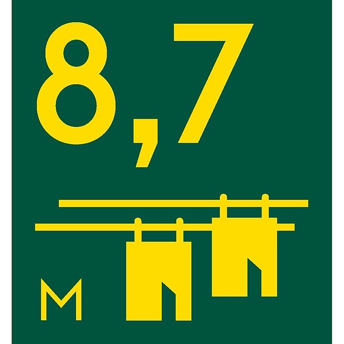 Artweger Wandwäschetrockner ARTDRY 100 (Länge Wäscheleine: 8,7 m, Weiß, Breite: 100 cm)