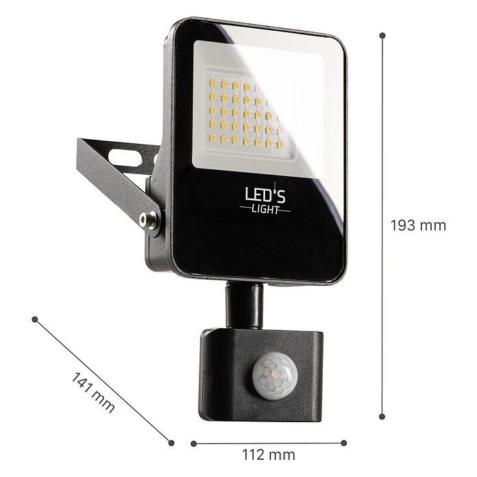 LED reflektor  (20 W, 2.400 lm, 4.000 K, Do x Š x V: 14,1 x 11,2 x 19,3 cm) | Gradbeni reflektorji | Luči za delavnico | Elektro in svetila | Izdelki | BAUHAUS