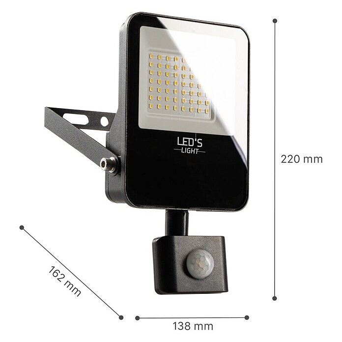 LED reflektor  (30 W, 3.600 lm, 4.000 K, Do x Š x V: 16,2 x 13,8 x 22 cm) | Gradbeni reflektorji | Luči za delavnico | Elektro in svetila | Izdelki | BAUHAUS