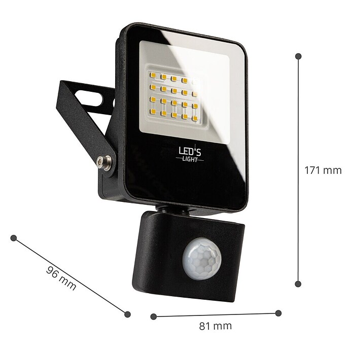 LED reflektor  (10 W, 1.200 lm, 4.000 K, Do x Š x V: 9,6 x 8,1 x 17,1 cm) | Gradbeni reflektorji | Luči za delavnico | Elektro in svetila | Izdelki | BAUHAUS