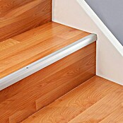 LOGOCLIC Završni profil za stepenice (Srebrno, 1 m x 27,7 mm x 27 mm, Vrsta montaže: Vijci)