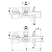 Herz Kotni ventil  (¾″) | 4053 - Ventile | DCDA - Wasserinstallation | DCD - Sanitärinstallation | DC - Sanitärinstallation | D - Sanitär | BAUHAUS