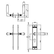 Intersteel Deurklink Ton Basic (Nikkel, Profielcilindergat) | BAUHAUS